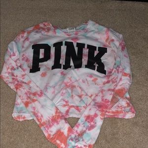 Tie-Dye long sleeve tee from VS Pink